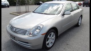 *SOLD* 2003 Infiniti G35 Sedan Walkaround, Start up, Tour and Overview
