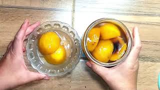 Duraznos en Almíbar y light Fáciles!Easy peaches in syrup and light!Pesche facili sciroppate/leggere