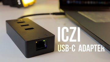 ICZI USB C to 3 Port USB 3.0 with Gigabit Ethernet Hub | Unboxing & Review