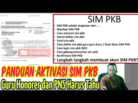 LIVE Cara Daftar SIM PKB Guru Baru, Cara Mengaktifkan SIM PKB & Cara Login SIM PKB 2021 | Calon Guru