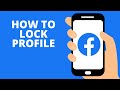 How to Lock Facebook Profile in iPhone 2024 | How To Lock Facebook Profile