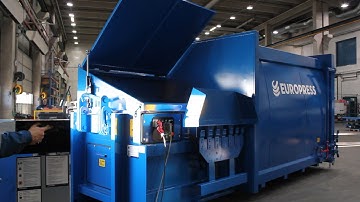 Europress bin tipping devices - synchronised lid opening