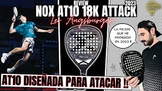 AT10 18k Attack de Leo AUGSBURGER 🧢 ¿¿LA MEJOR PALA DEL 2023?! #padel