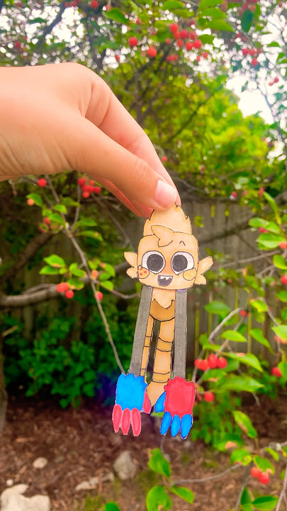 Making goob from dandy’s world into a hanging paper doll! ✨ #dandysworld #papercraft