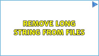 Unix & Linux: Remove long string from files (3 Solutions!!)