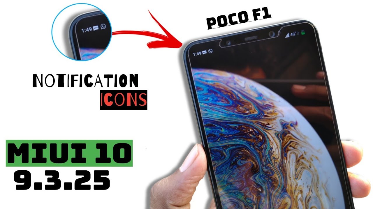 Pocophone F1 MIUI 10 9.3.25 Beta Update | Permanent Notification Icon & Notification Style Features