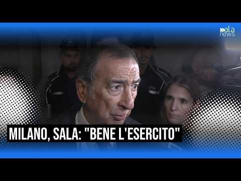Video Milano, Sala: Bene l'esercito. Grazie a Mattarella per aver evitato utilizzo senza regole
