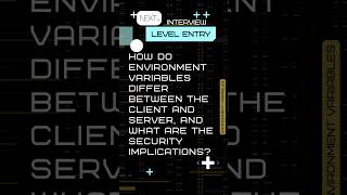 How do environment variables differ between the client and server? #interview #shorts #ytshorts