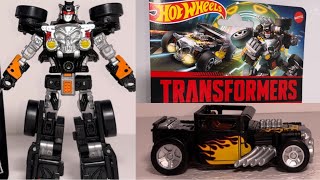 Way better than I expected! Transformers hot wheels bone shaker review. Awesome collaboration figure