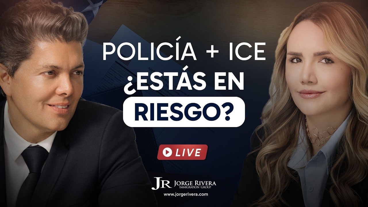 Colaboración Policial con ICE: Lo que inmigrantes deben saber hoy | Abogado Jorge Rivera | LIVE 1PM