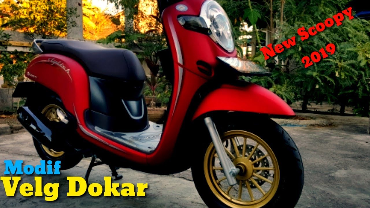 Modifikasi Simple Scoopy 2019 Velg Dokar YouTube