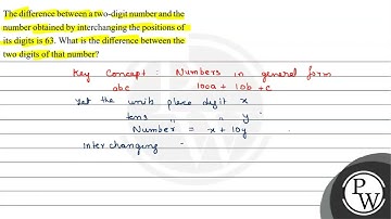 The difference between a two-digit number and the number obtained by interchanging the positions...