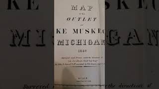 1850 Secretary of War Report - Muskegon Lake - Michigan - #history #map #shorts