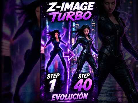 Miniatura del vídeo de ANDO TV: La evolución de Z-Image Turbo paso a paso de 1 a 40 Steps