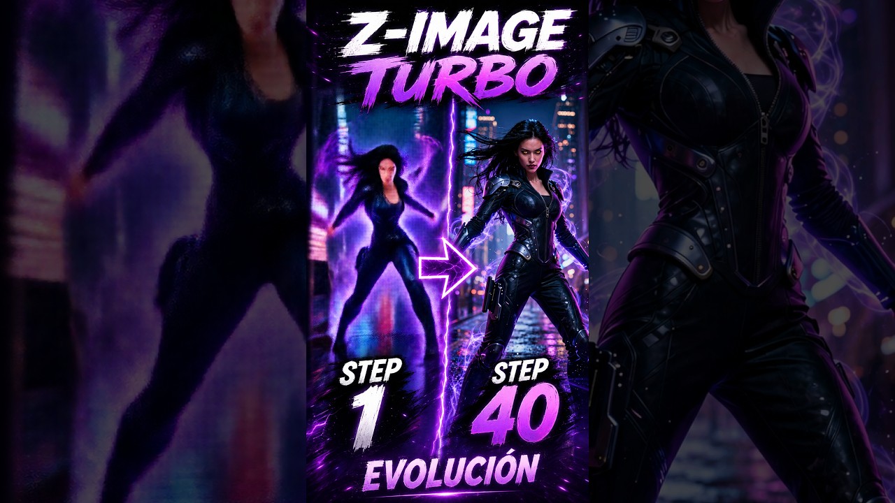 Miniatura del vídeo de ANDO TV: La evolución de Z-Image Turbo paso a paso de 1 a 40 Steps