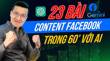 Tạo Một Tháng Content Facebook trong 60 phút với AI - Kiếm tiền online, phát triển thương hiệu
