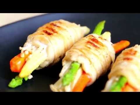 ไก่ม้วนผัก / Chicken Roll ( สูตรไม่ยอมอ้วน )