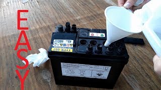 How To Top Up A Car Battery !!