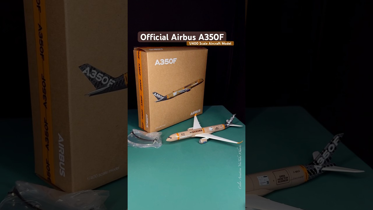 Official Airbus A350 Freighter Version A350F F-WXLD 1/400 Scale Die-cast Aircraft Model from France!