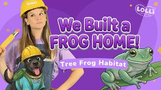 We Built a Tree Frog a Home! 🐸 | Habitat Building for Kids | Lolli Learning