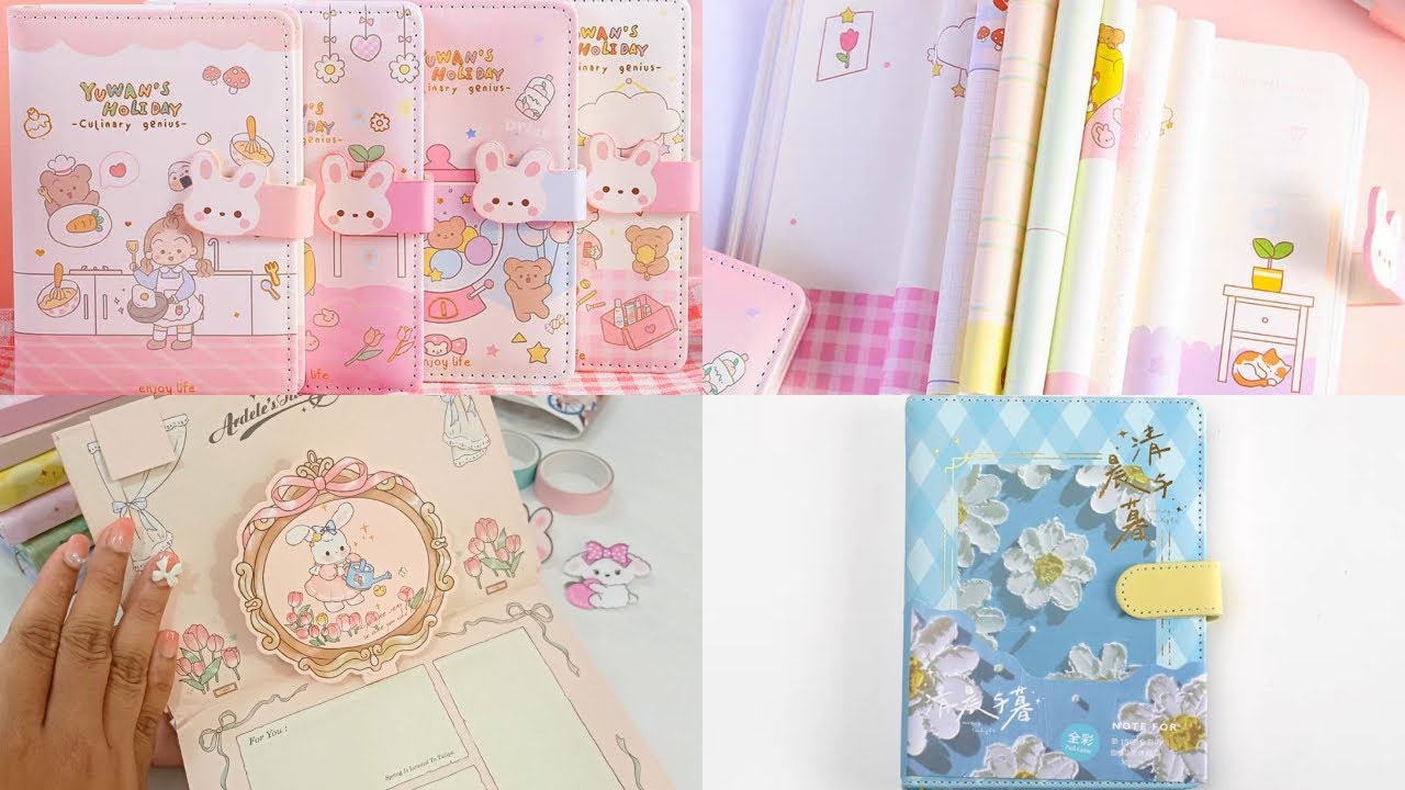 Kawaii Japanese 3D oil painted Daily Notebook Kawaii Stationary