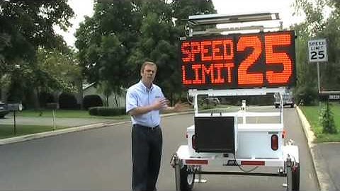Linking radar speed display sign and variable message board using the SpeedALERT Option