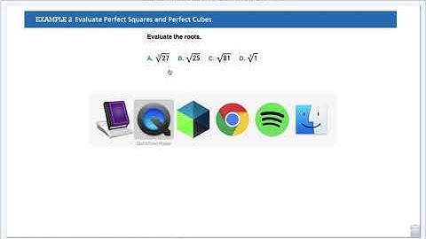 1.4 Evaluate Square Roots and Cube Roots Lesson Video