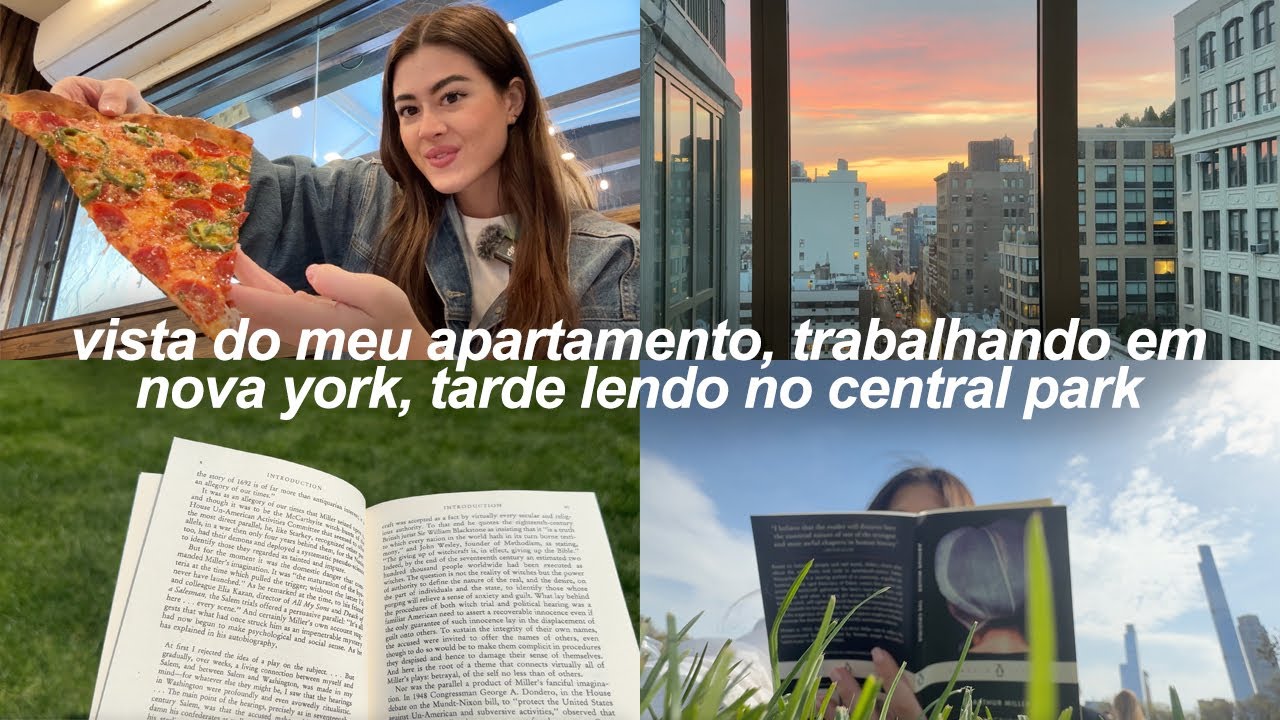 morando em nova york: trabalhando de um café, a melhor pizza, saindo a noite, central park