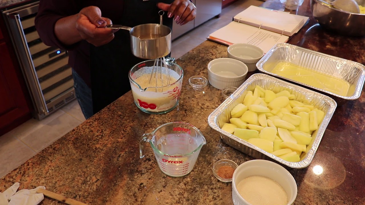 Apple Cobbler, Lazy Lady Recipe by Sylvie Curry, Lady of Q