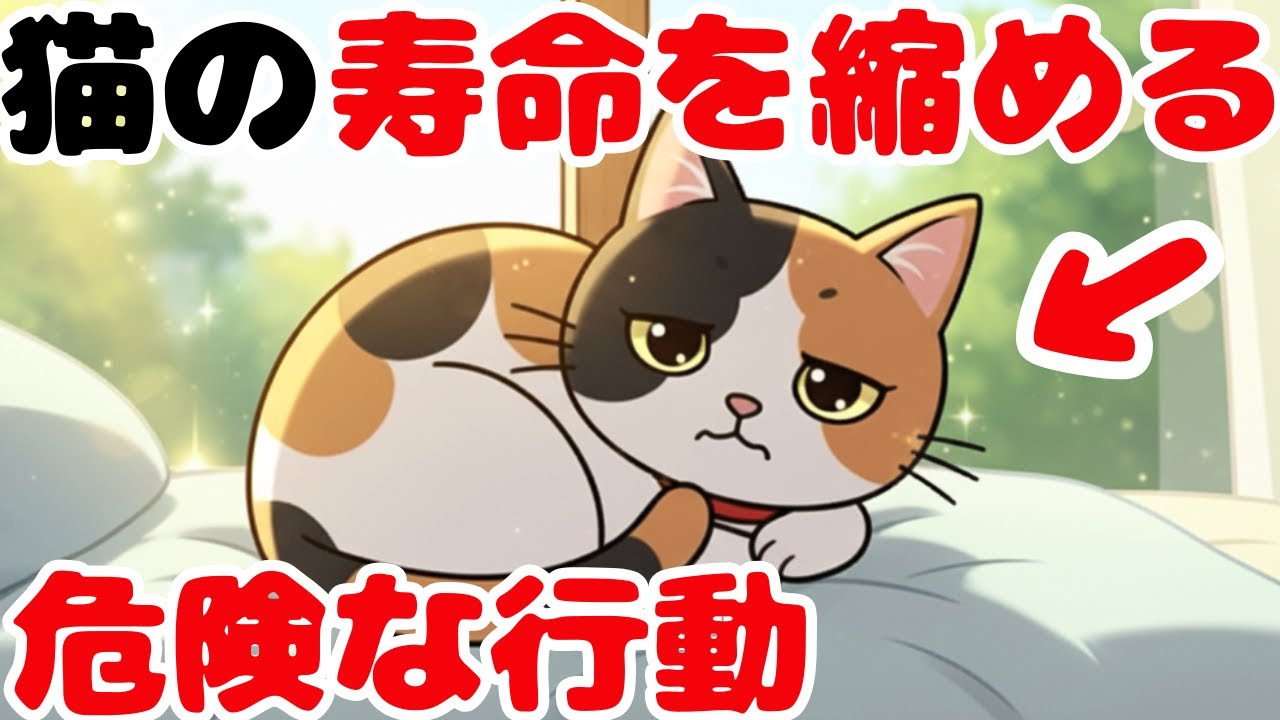 超危険！猫の寿命が短くなる行動５選！【猫雑学】