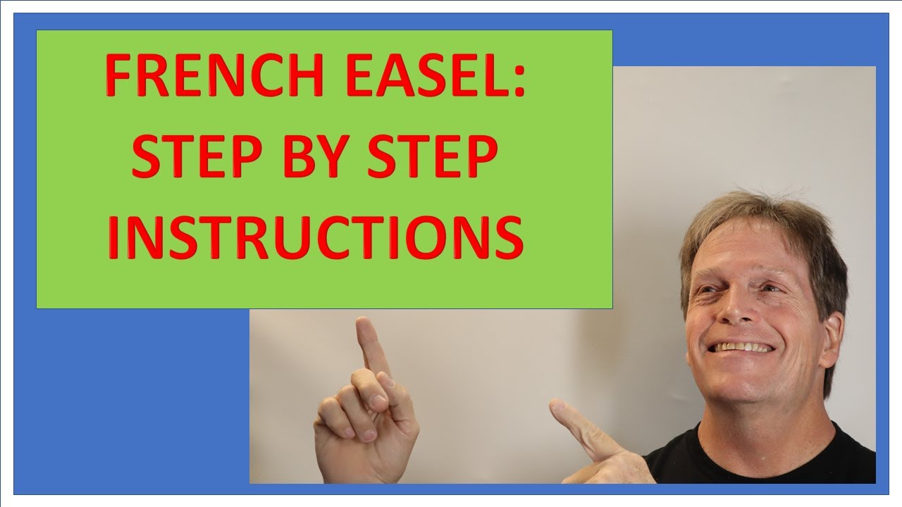 How to set up a French Easel Easy Step by Step YouTube