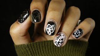 leopard nail valentine