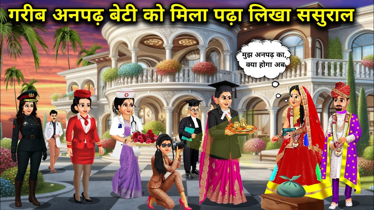गरीब अनपढ़ बेटी को मिला पढ़ा लिखा ससुराल || Poor illiterate daughter gets educated in-laws|| CHACHA.