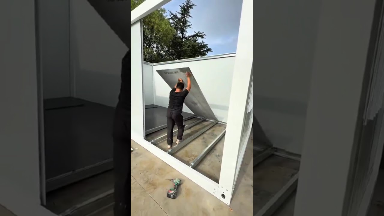 Foldable Shipping Container House Space-Saving for Residental Use