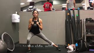 Lateral lunge with pulse