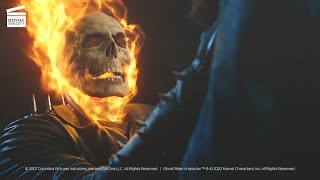 Ghost Rider: Ghost Rider Climbs a skyscraper