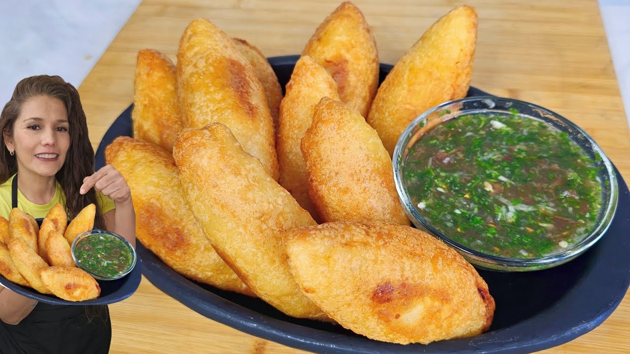 Carimañolas COSTEÑAS de yuca con POLLO | 3 SECRETOS para que queden crujientes y no se abran 🥟🔥