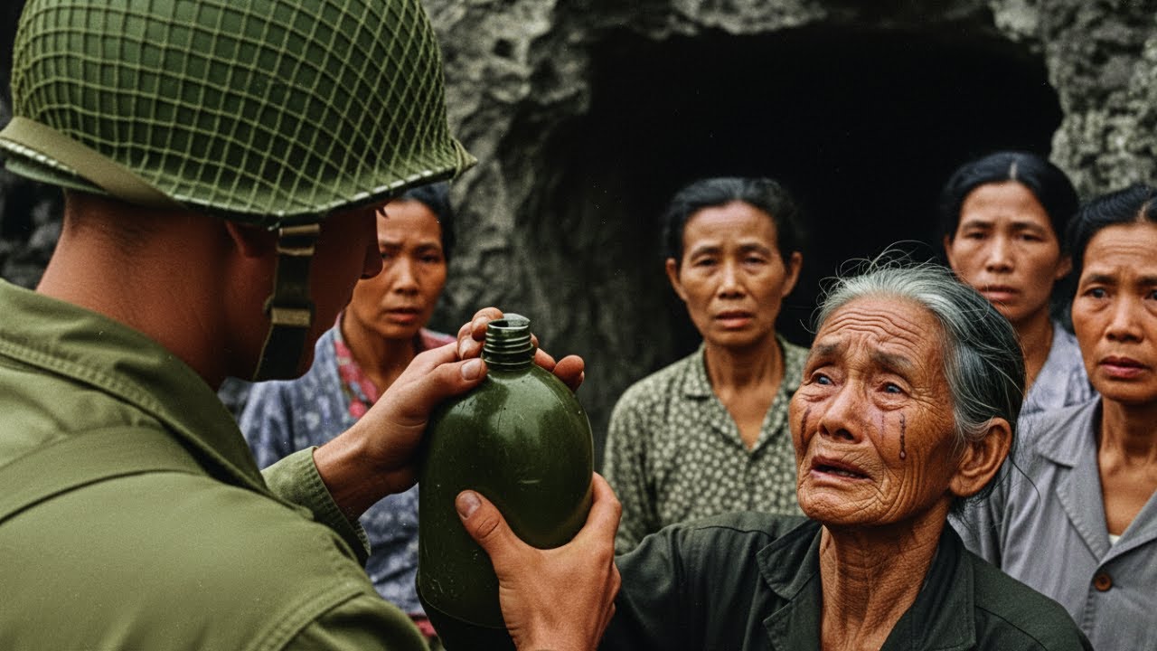 Пленные японки — в слезах, когда американские солдаты спасли их от собственных командиров