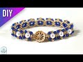 Beaded bracelet tutorial 6mm pearls and seed beads THE PROTECTED PEARL