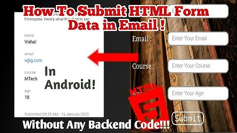 How to Submit HTML Form Data in Email? Without Any Backend Code!!! by Formspree #avstechindian