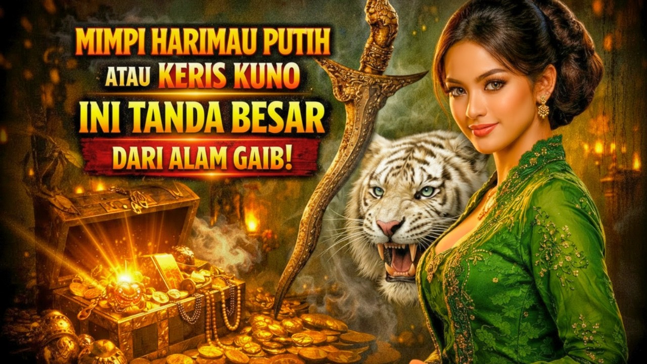 JIKA PERNAH MIMPI HARIMAU PUTIH ATAU KERIS KUNO, TANDA HAL BESAR AKAN MENGHAPIRIMU‼️
