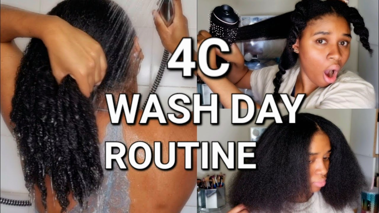 UPDATED 4C NATURAL HAIR WASH DAY ROUTINE WITH GARNIER WHOLE BLENDS ...