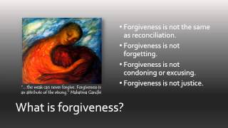 Soc 350 Unit 8 The Practice of Forgiveness