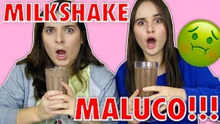 CRAZY MILKSHAKE CHALLENGE!! (I TROLLED PUPI AT THE END!) 😱