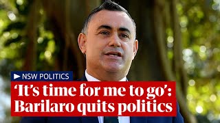 βItβs time for me to goβ: NSW deputy premier John Barilaro resigns from politics