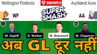 AA vs WF Dream11, AA vs WF Dream11 Team Prediction, Auckland vs Wellington, Dream11 Super Smash Cup