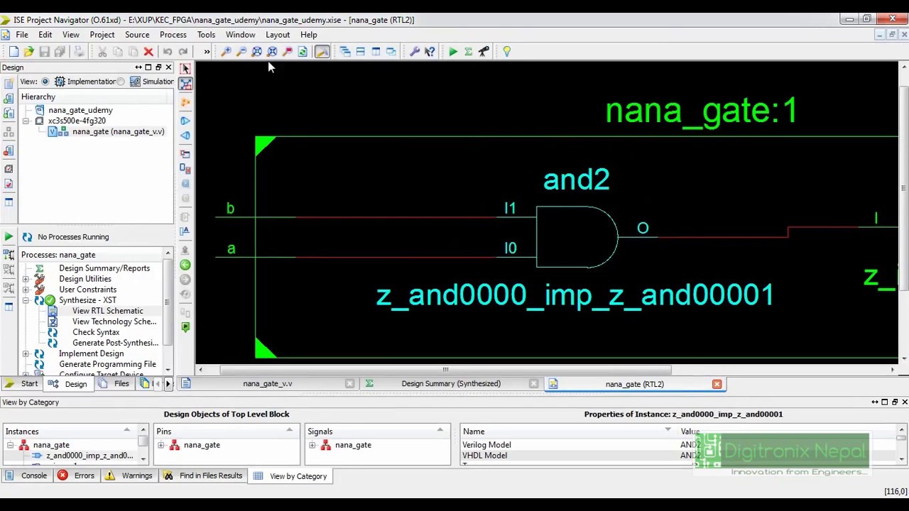 logic-gate-design-simulation-in-verilog-with-xilinx-ise-youtube