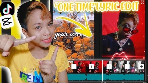 “ONE TIME"SMOOTH LYRICAL TRANSITION EDIT TUTORIAL|Mark Technik