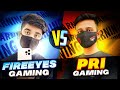 Fireeyes gaming vs pri gaming   1 vs 1   kya badla milega  garena free fire youtuber vs