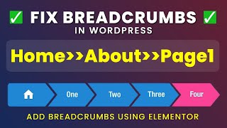 How to add breadcrumbs in WordPress Elementor | Fix breadcrumbs not working in WordPress Net Worth
